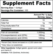 Omega-3 EPA 180mg + DHA 120mg