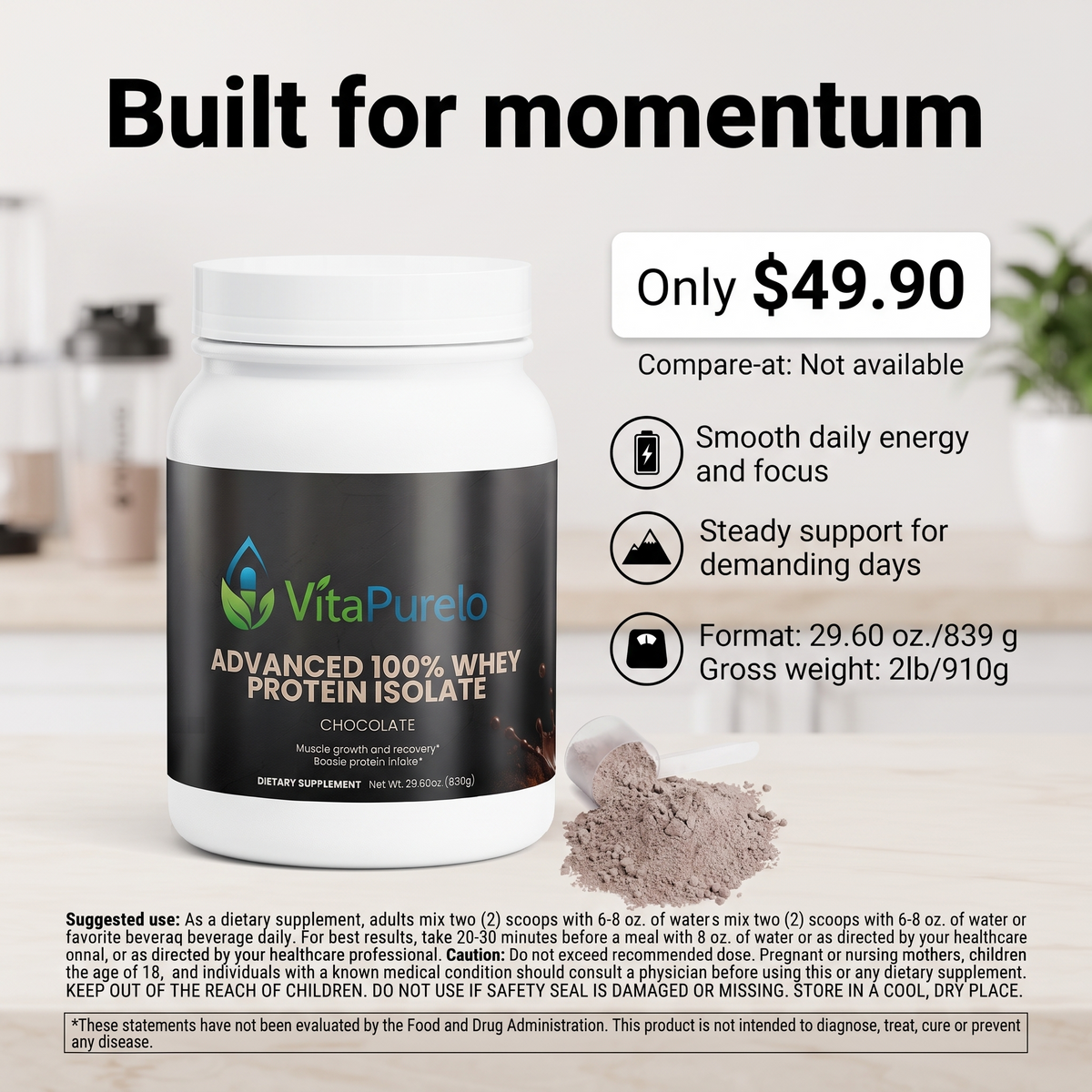 [UGC] Advanced 100% Whey Protein Isolate (Chocolate) — Value / Price