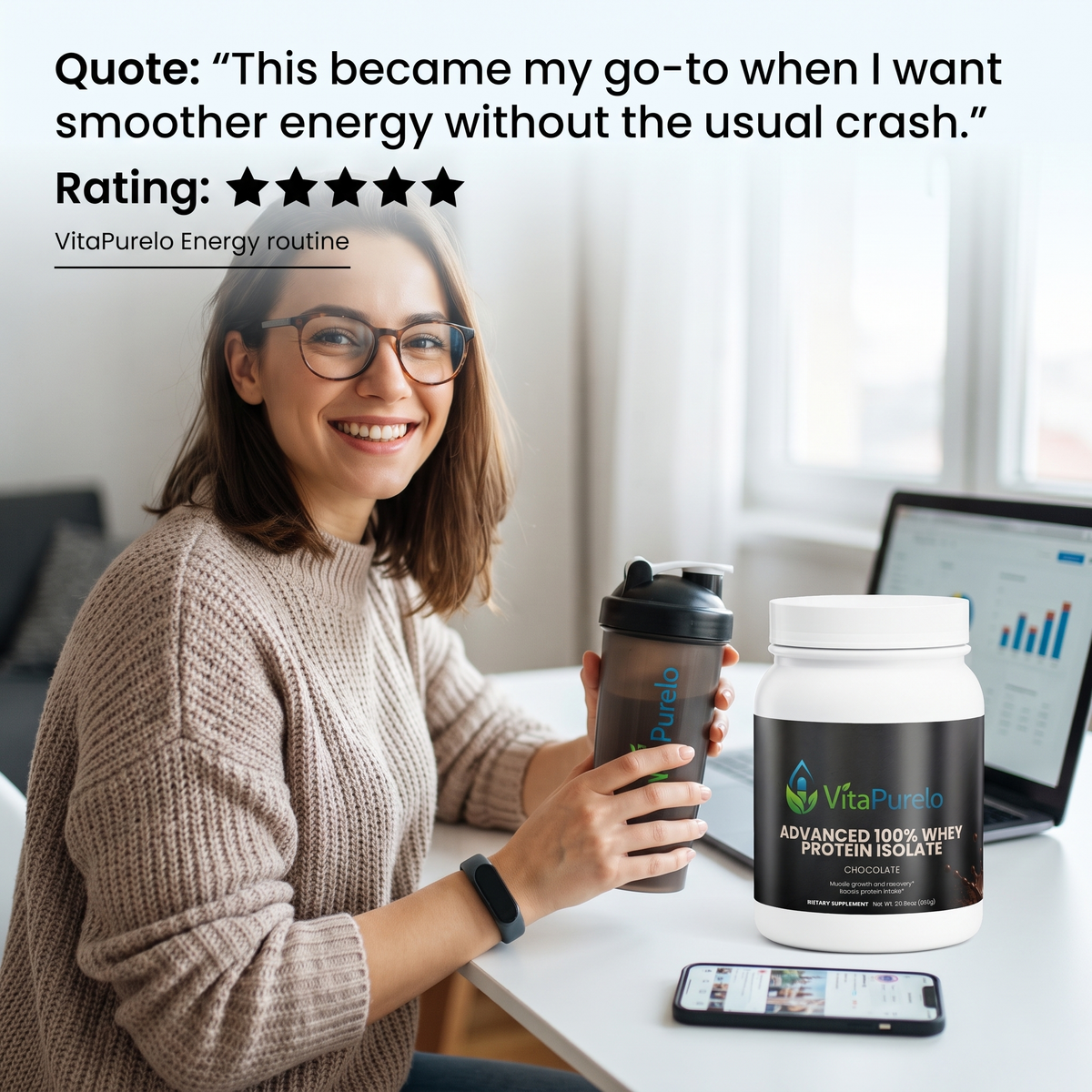 [UGC] Advanced 100% Whey Protein Isolate (Chocolate) — Testimonial / Review
