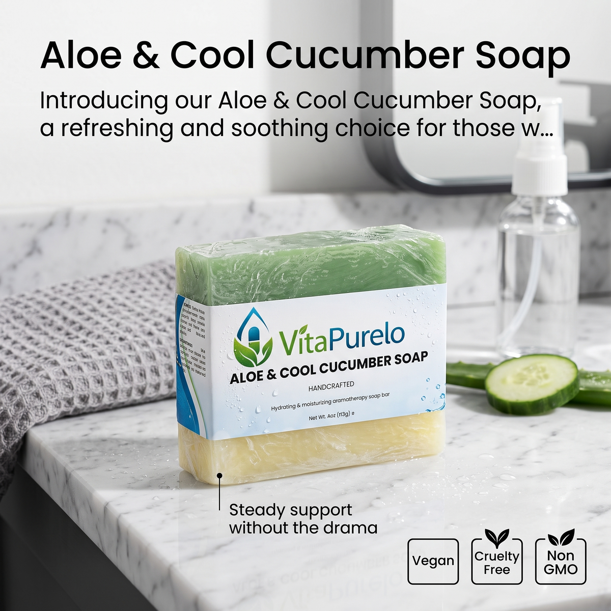 [UGC] Aloe & Cool Cucumber Soap — Product + Context