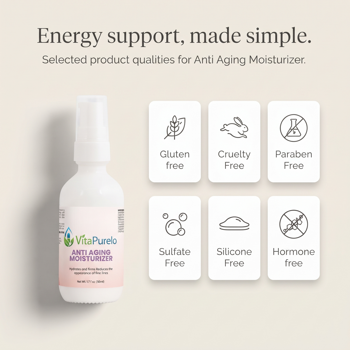 [UGC] Anti Aging Moisturizer — Icons / Badges