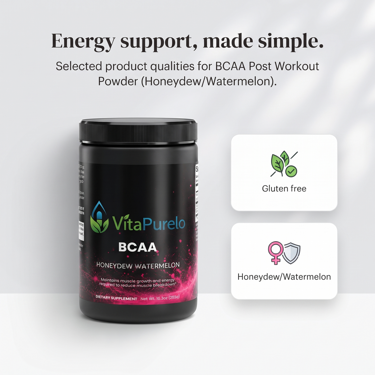 [UGC] BCAA Post Workout Powder (Honeydew/Watermelon) — Icons / Badges