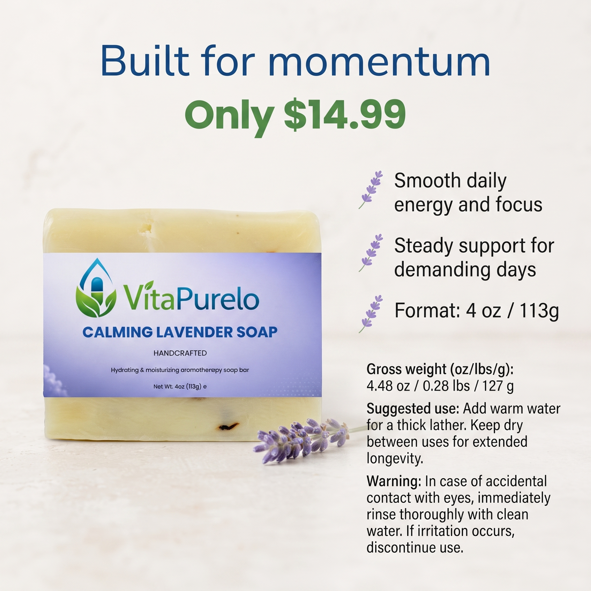 [UGC] Calming Lavender Soap — Value / Price