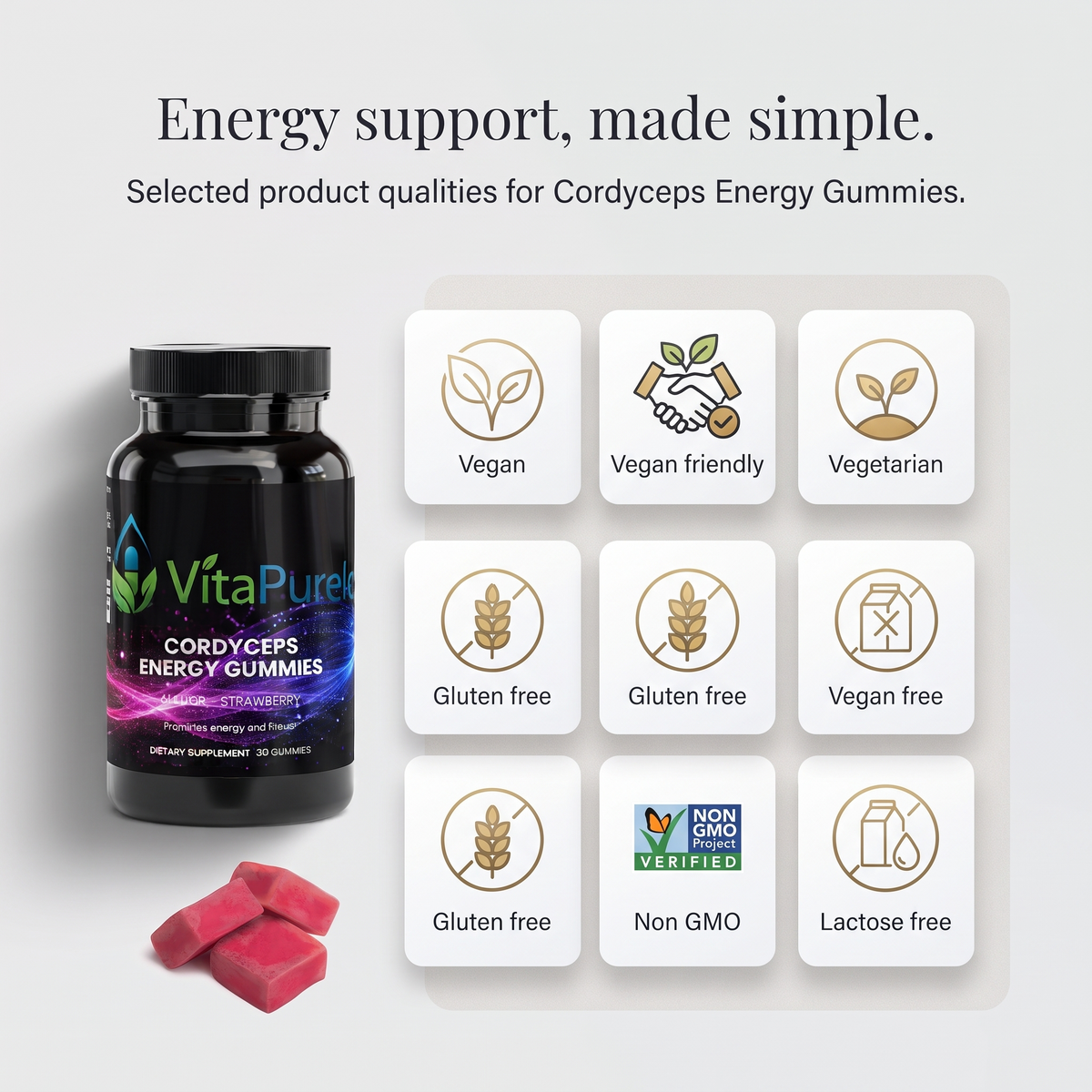 [UGC] Cordyceps Energy Gummies — Icons / Badges