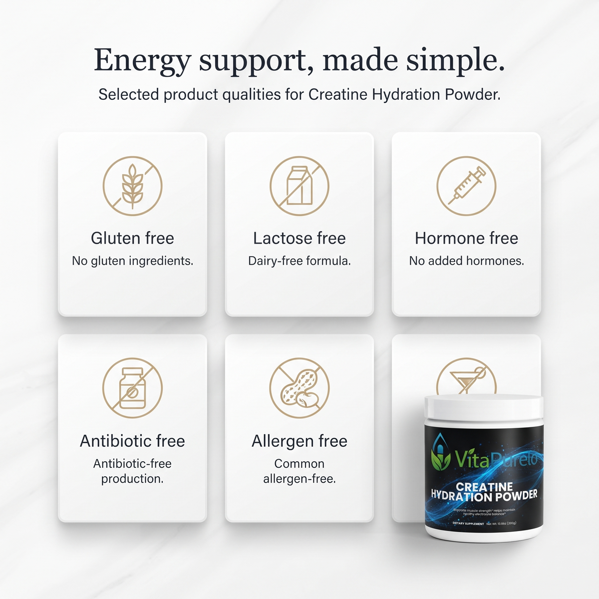 [UGC] Creatine Hydration Powder — Icons / Badges