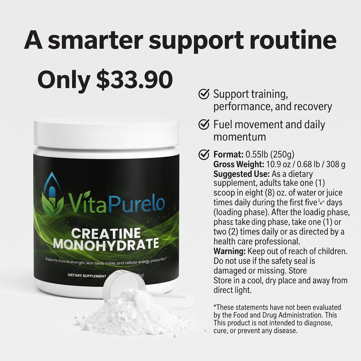 [UGC] Creatine Monohydrate — Value / Price