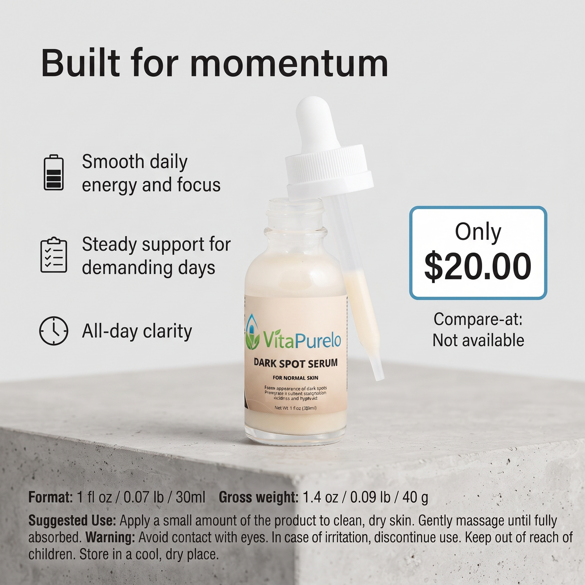 [UGC] Dark Spot Serum for Normal Skin — Value / Price