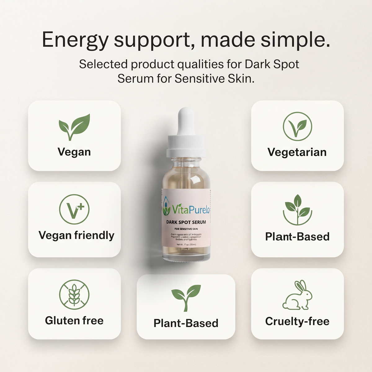 [UGC] Dark Spot Serum for Sensitive Skin — Icons / Badges