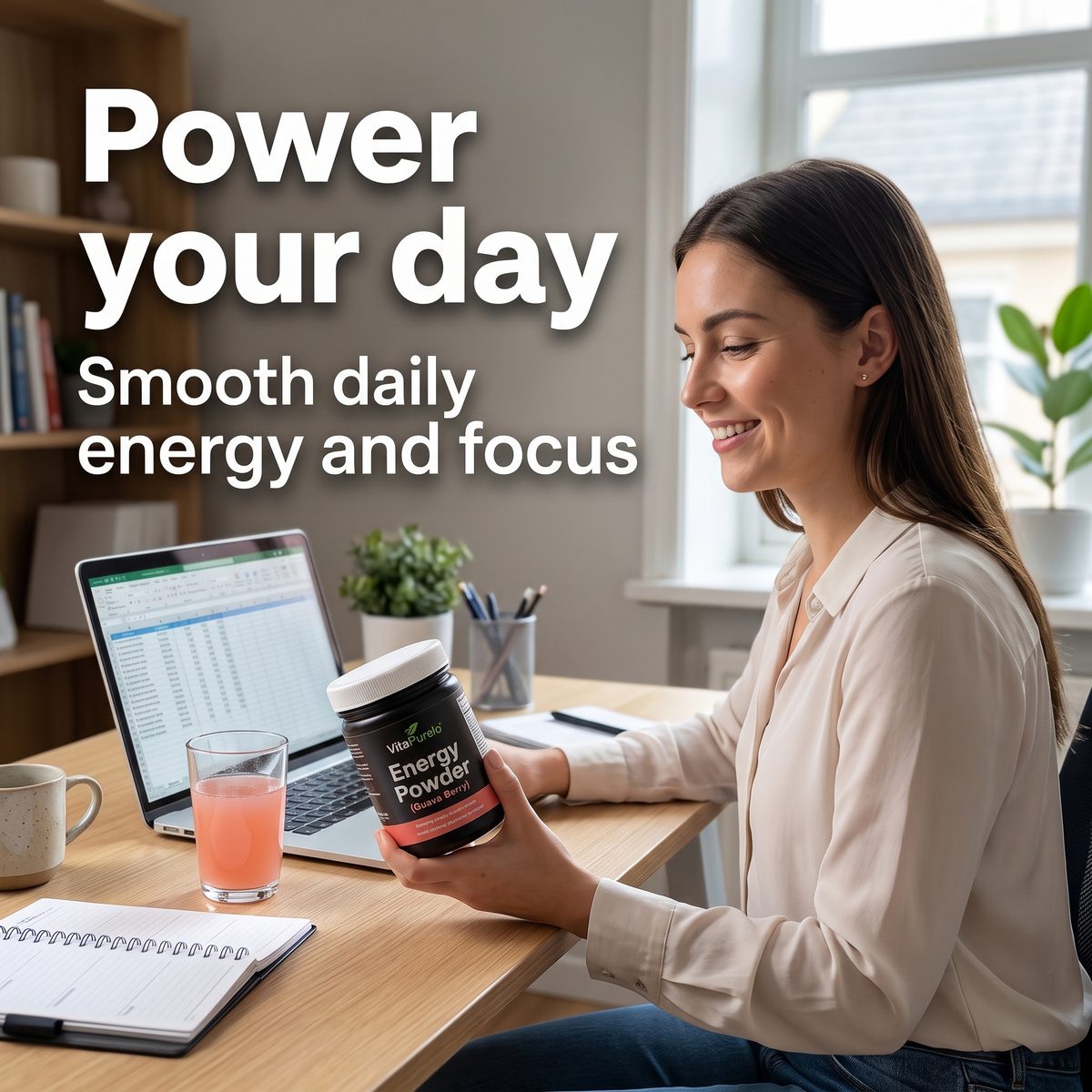 [UGC] Energy Powder (Guava Berry) — Lifestyle / Main Benefit