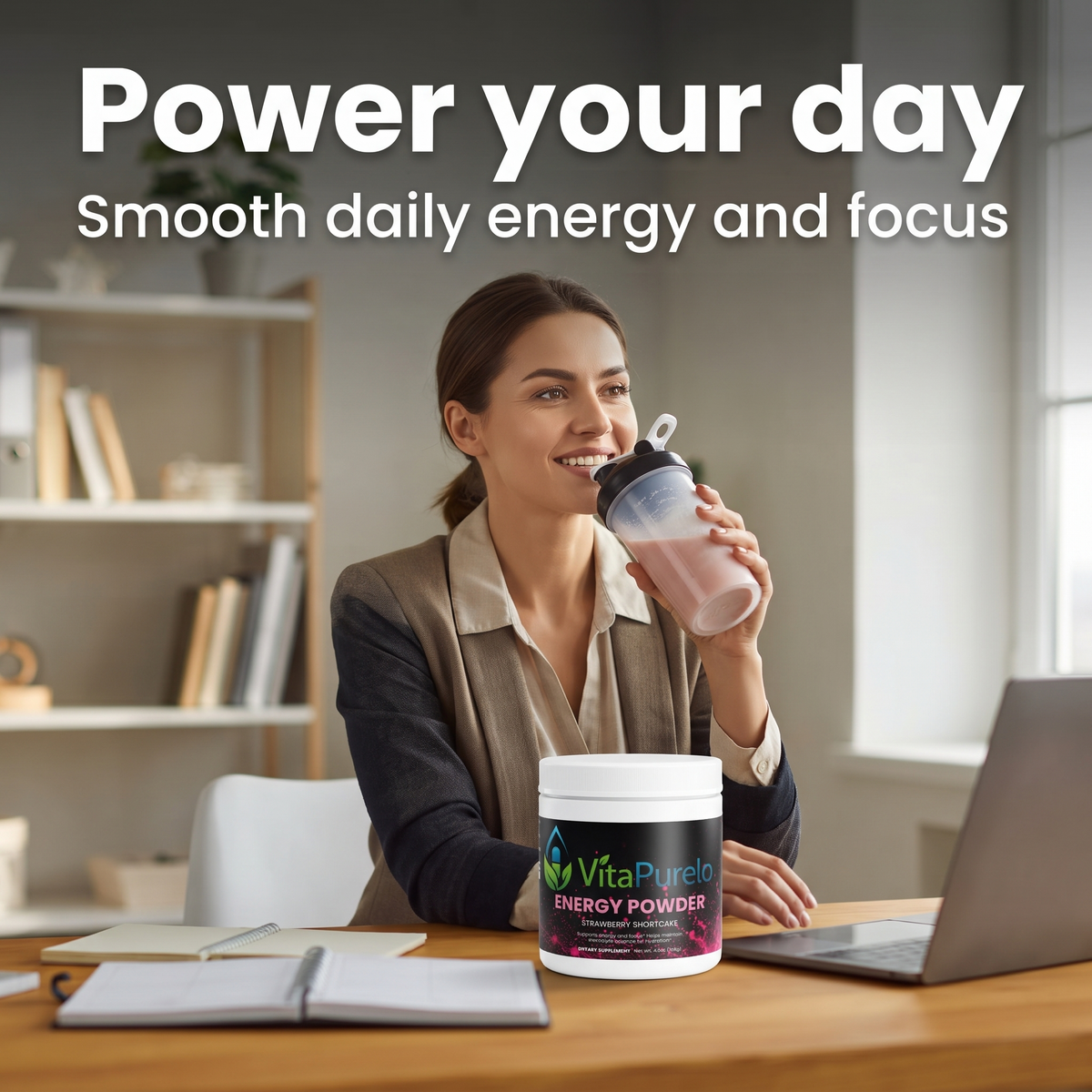 [UGC] Energy Powder (Strawberry Shortcake) — Lifestyle / Main Benefit