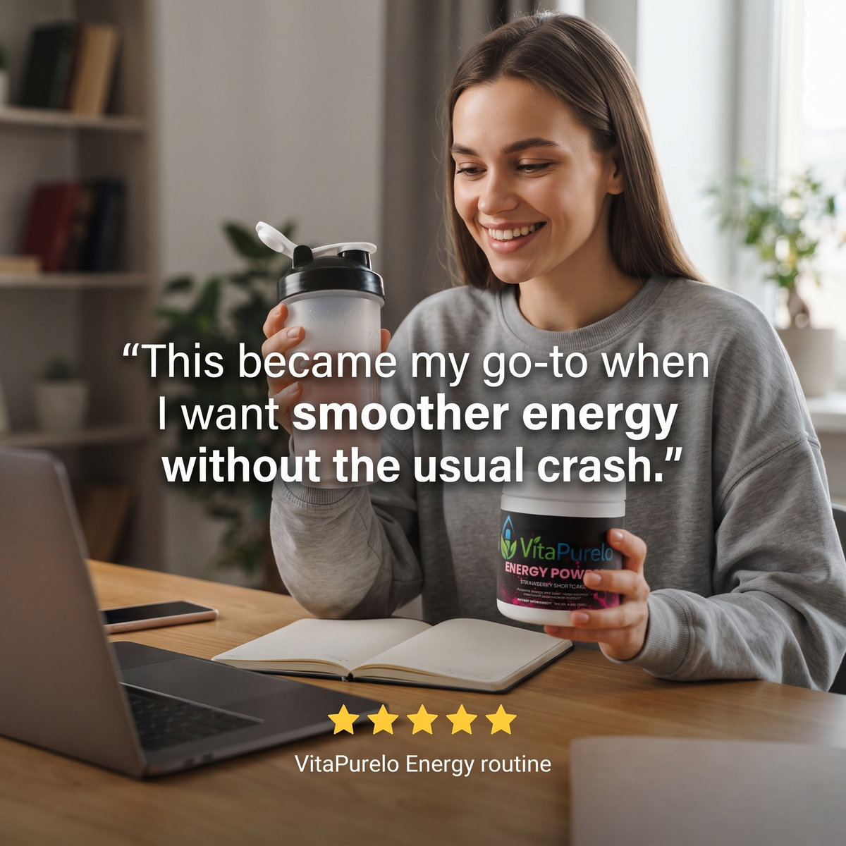 [UGC] Energy Powder (Strawberry Shortcake) — Testimonial / Review