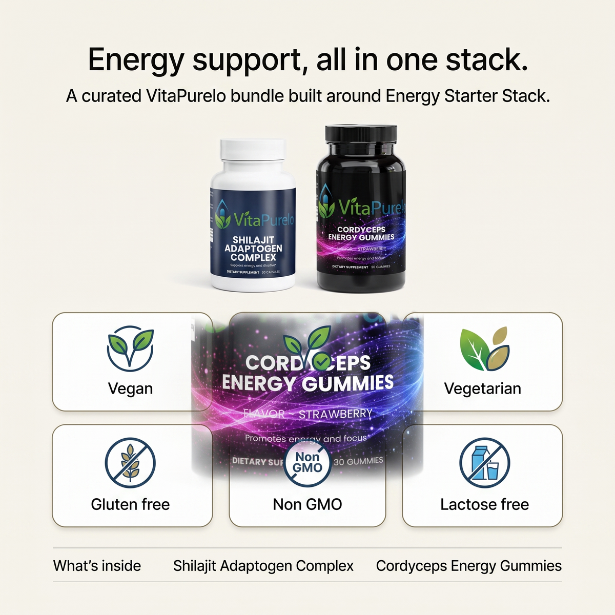 [UGC] Energy Starter Stack — Bundle Icons / Benefits
