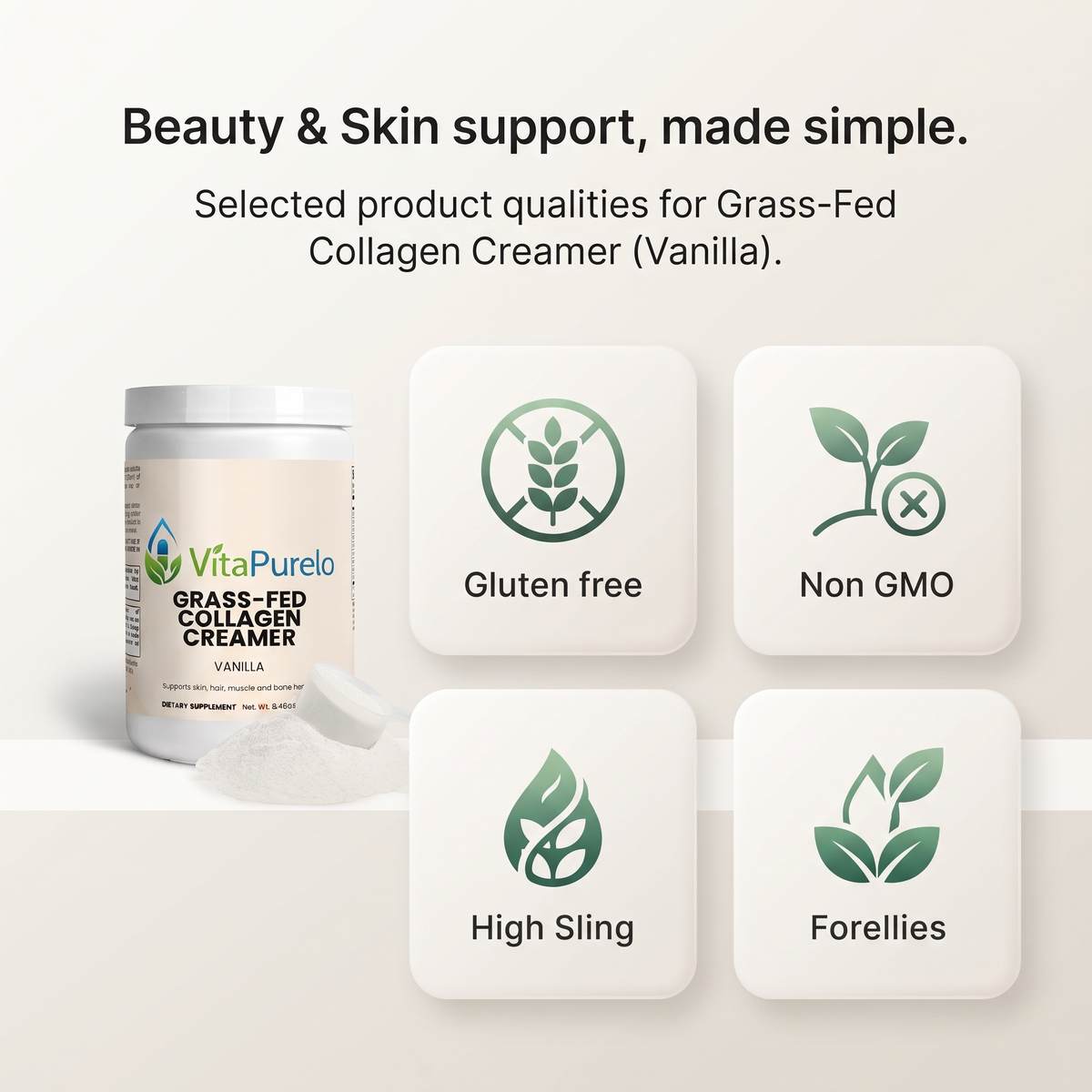 [UGC] Grass-Fed Collagen Creamer (Vanilla) — Icons / Badges