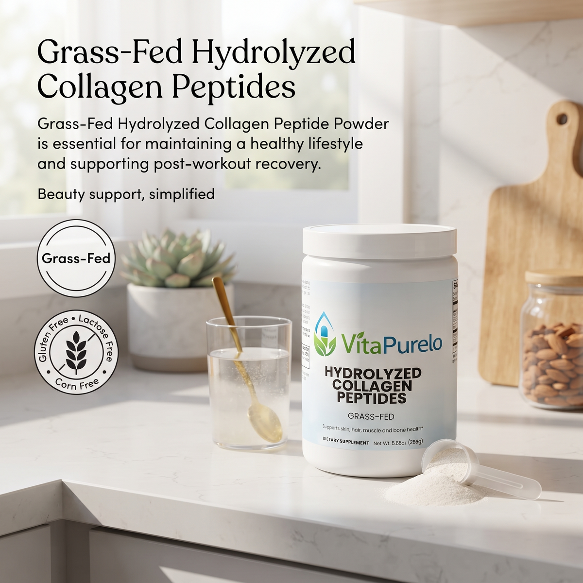 [UGC] Grass-Fed Hydrolyzed Collagen Peptides — Product + Context