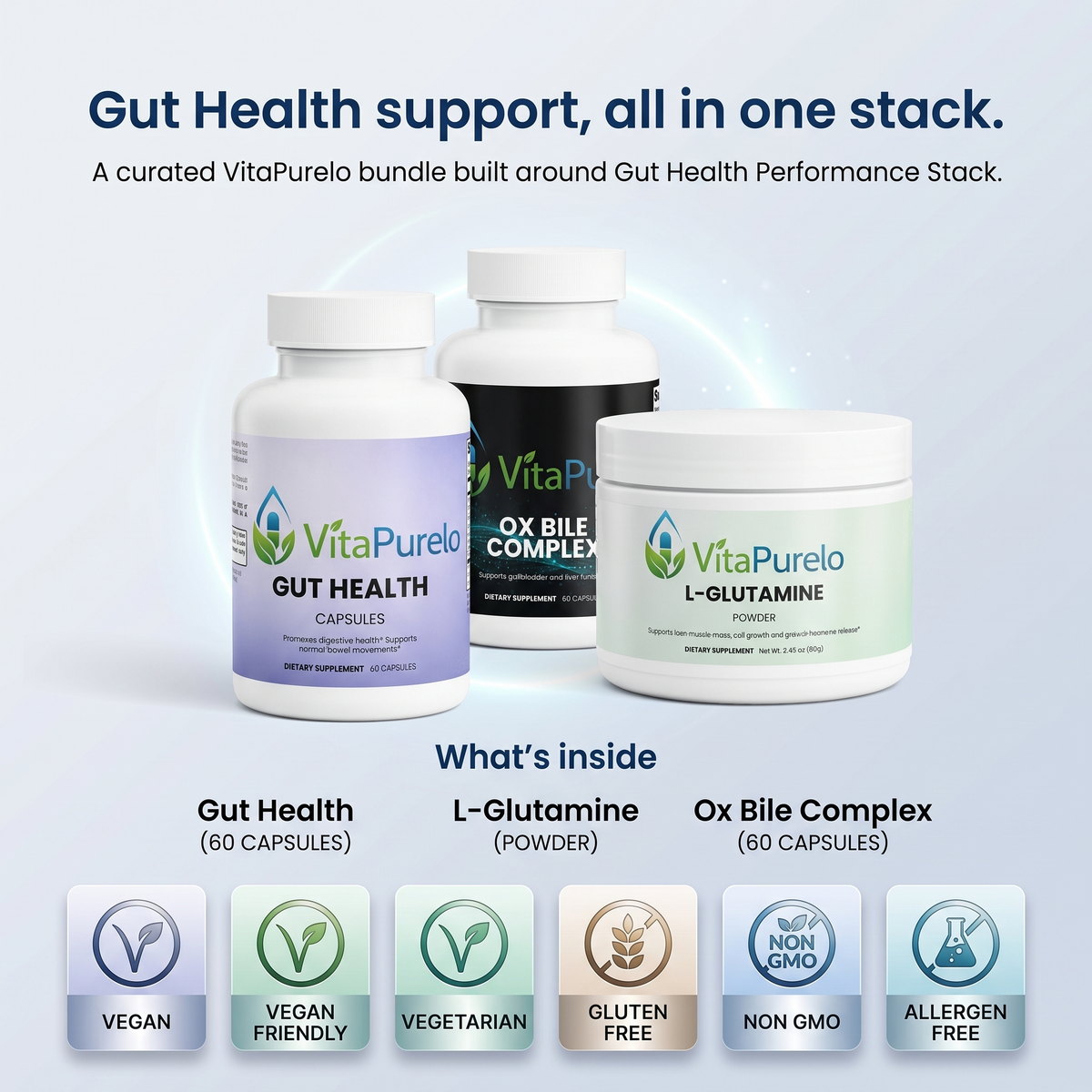 [UGC] Gut Health Performance Stack — Bundle Icons / Benefits