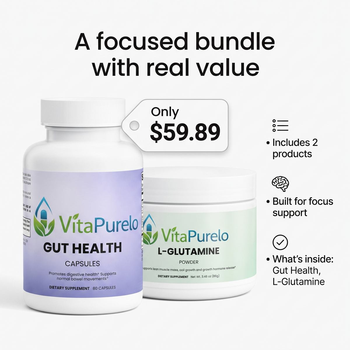 [UGC] Gut Health Starter Stack — Bundle Value / Price
