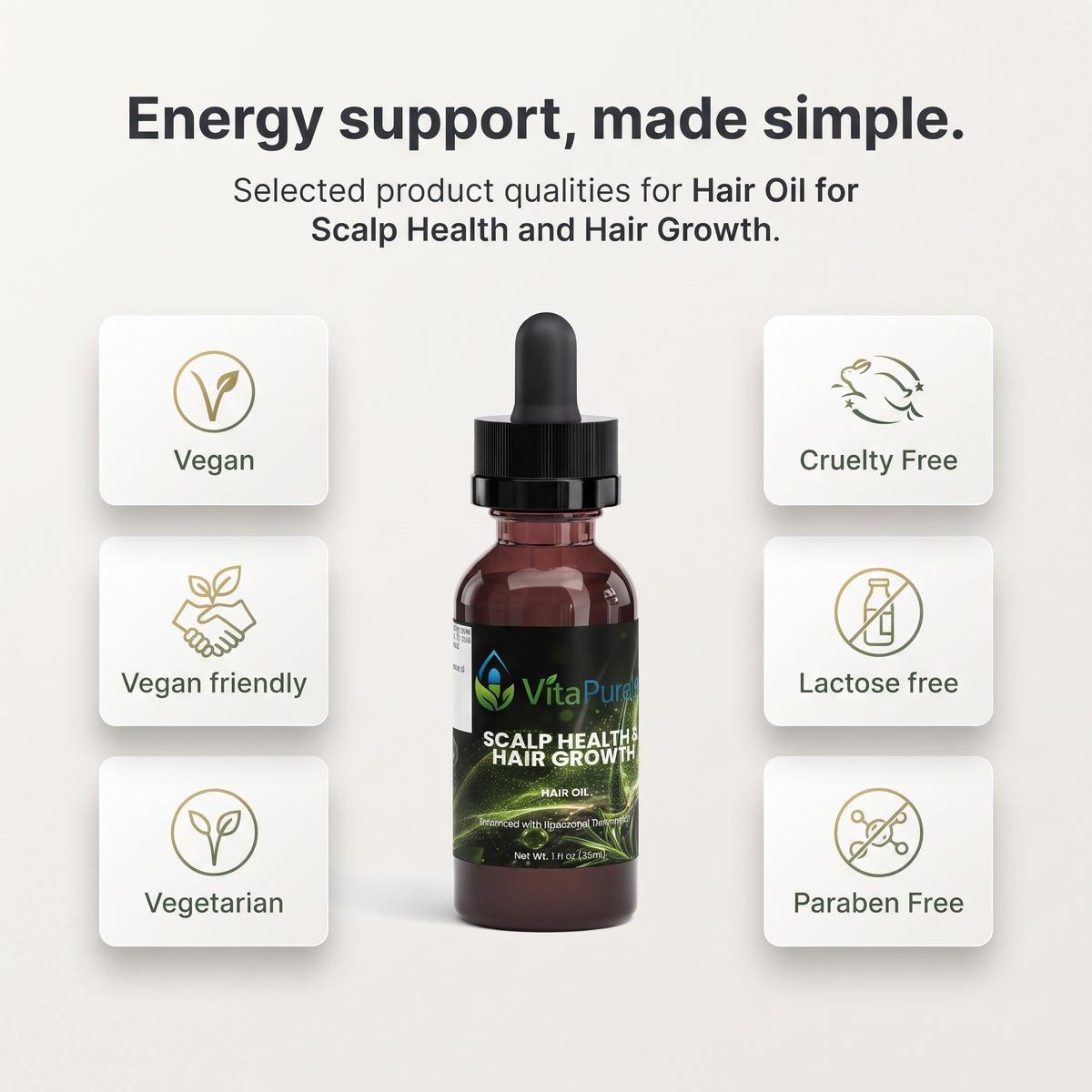 [UGC] Hair Oil for Scalp Health and Hair Growth — Icons / Badges