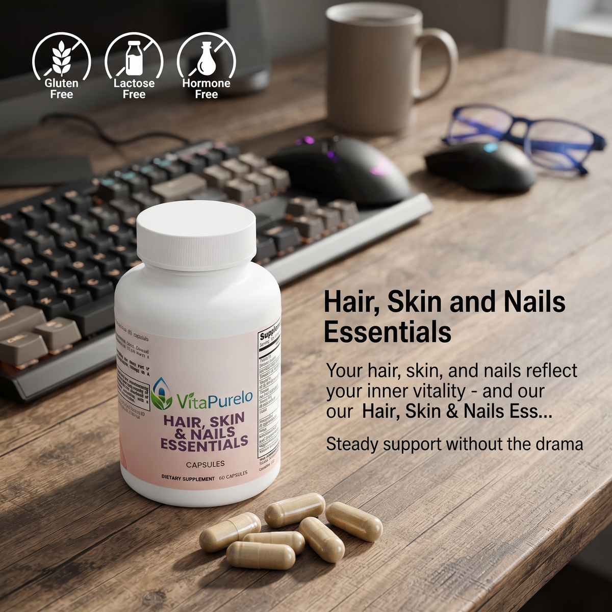[UGC] Hair, Skin and Nails Essentials — Product + Context