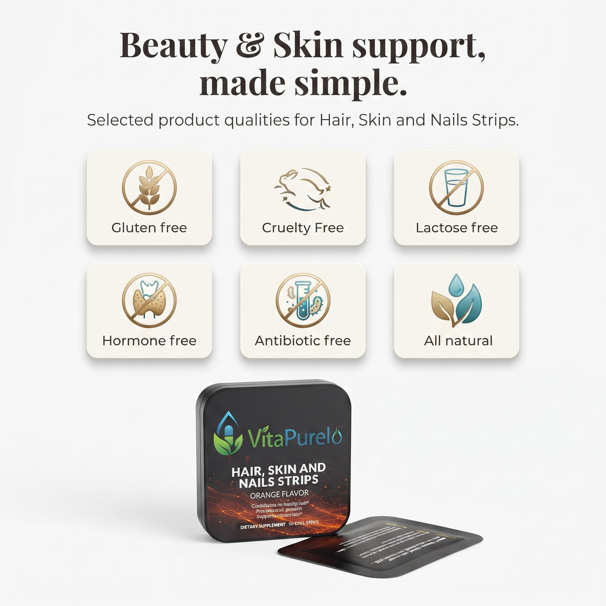 [UGC] Hair, Skin and Nails Strips — Icons / Badges