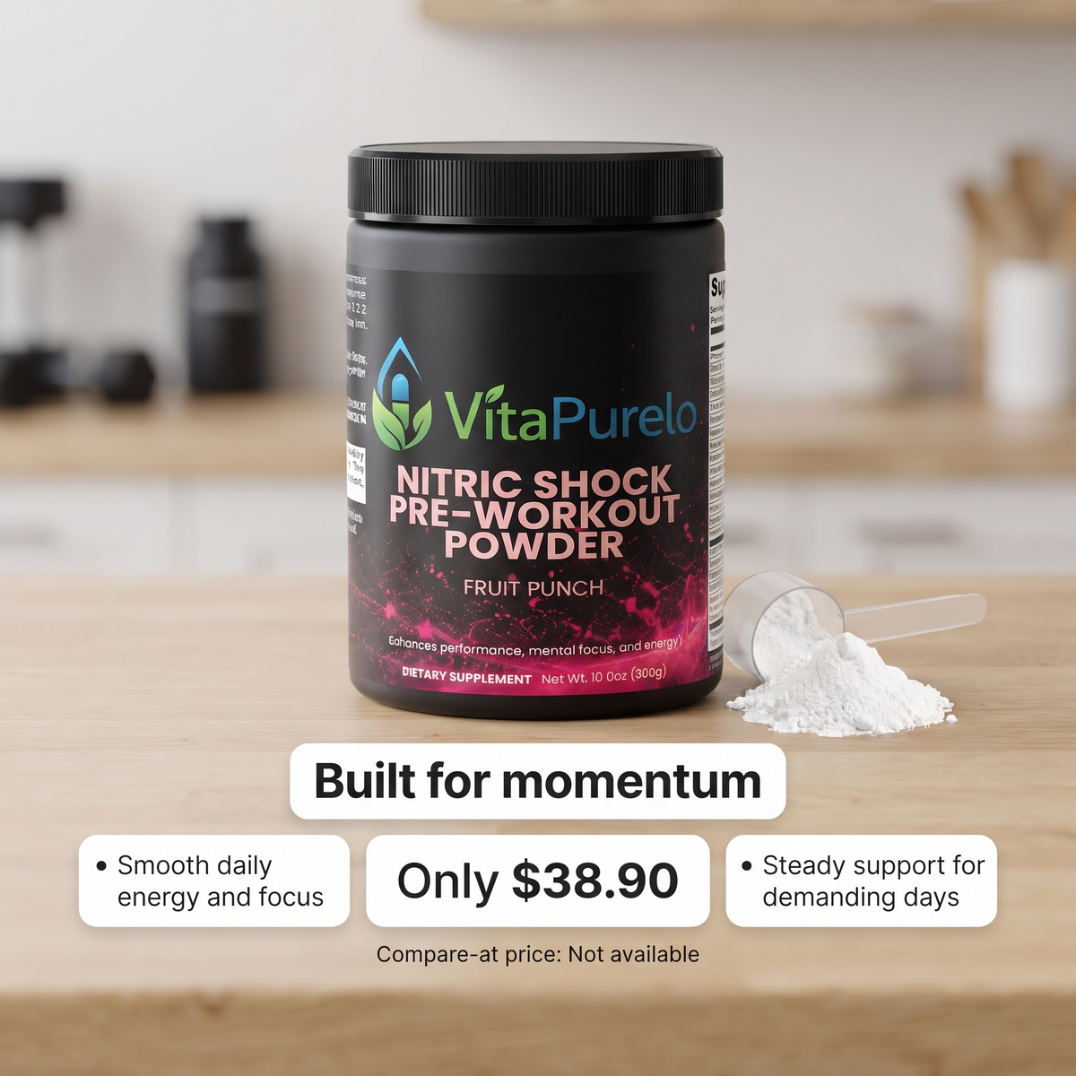 [UGC] Nitric Shock Pre-Workout Powder (Fruit Punch) — Value / Price