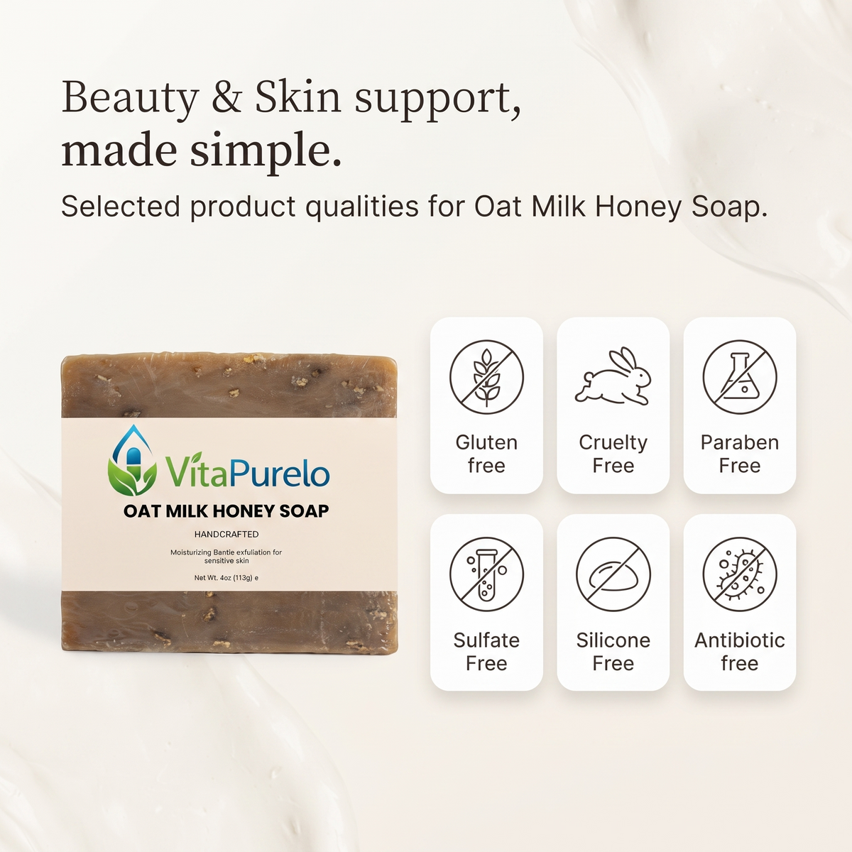 [UGC] Oat Milk Honey Soap — Icons / Badges