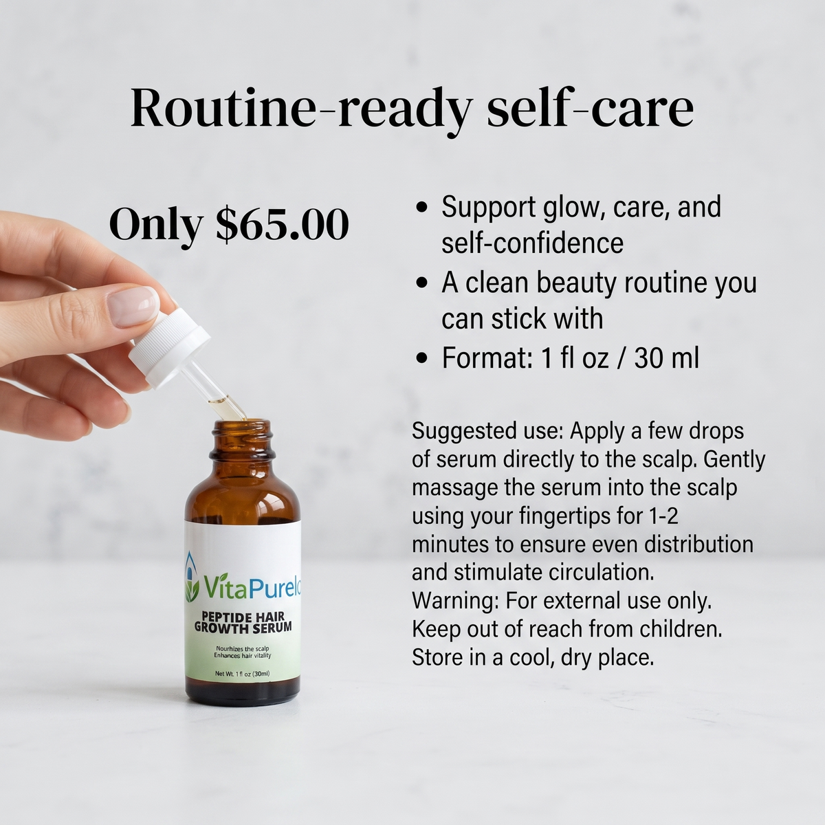 [UGC] Peptide Hair Growth Serum — Value / Price