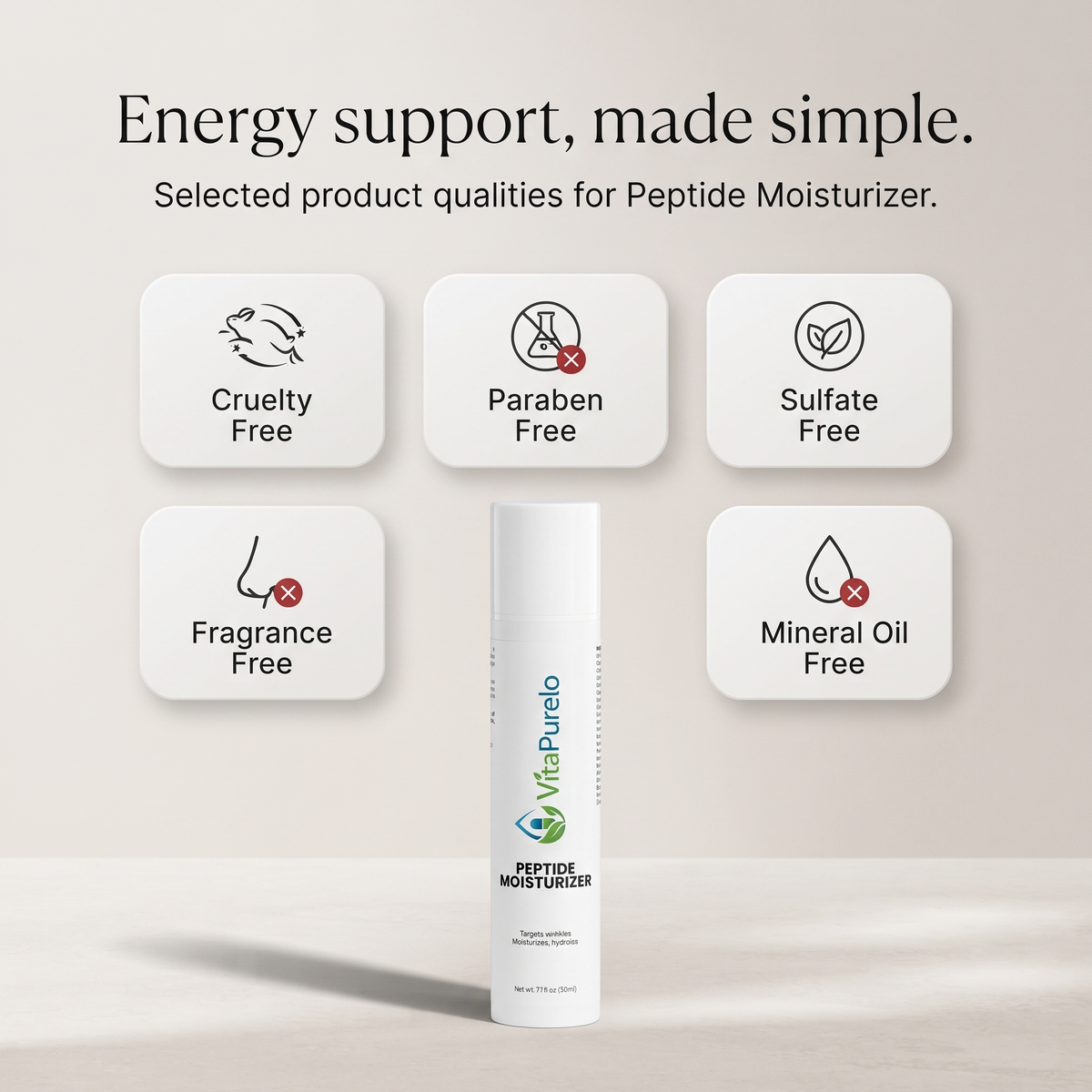 [UGC] Peptide Moisturizer — Icons / Badges