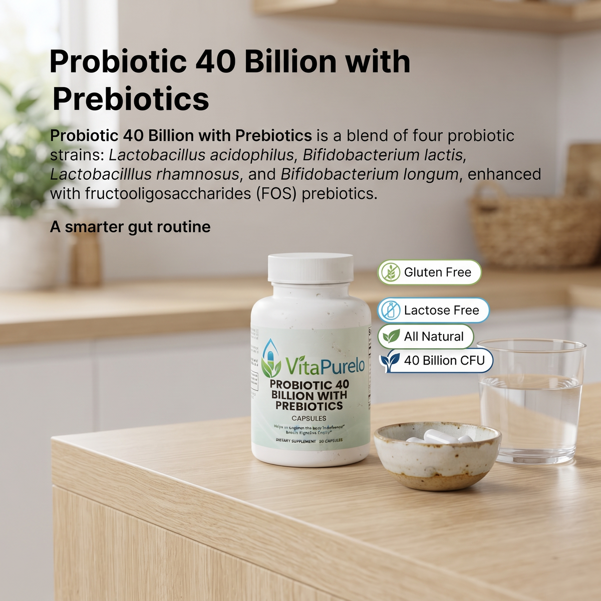 [UGC] Probiotic 40 Billion with Prebiotics — Product + Context