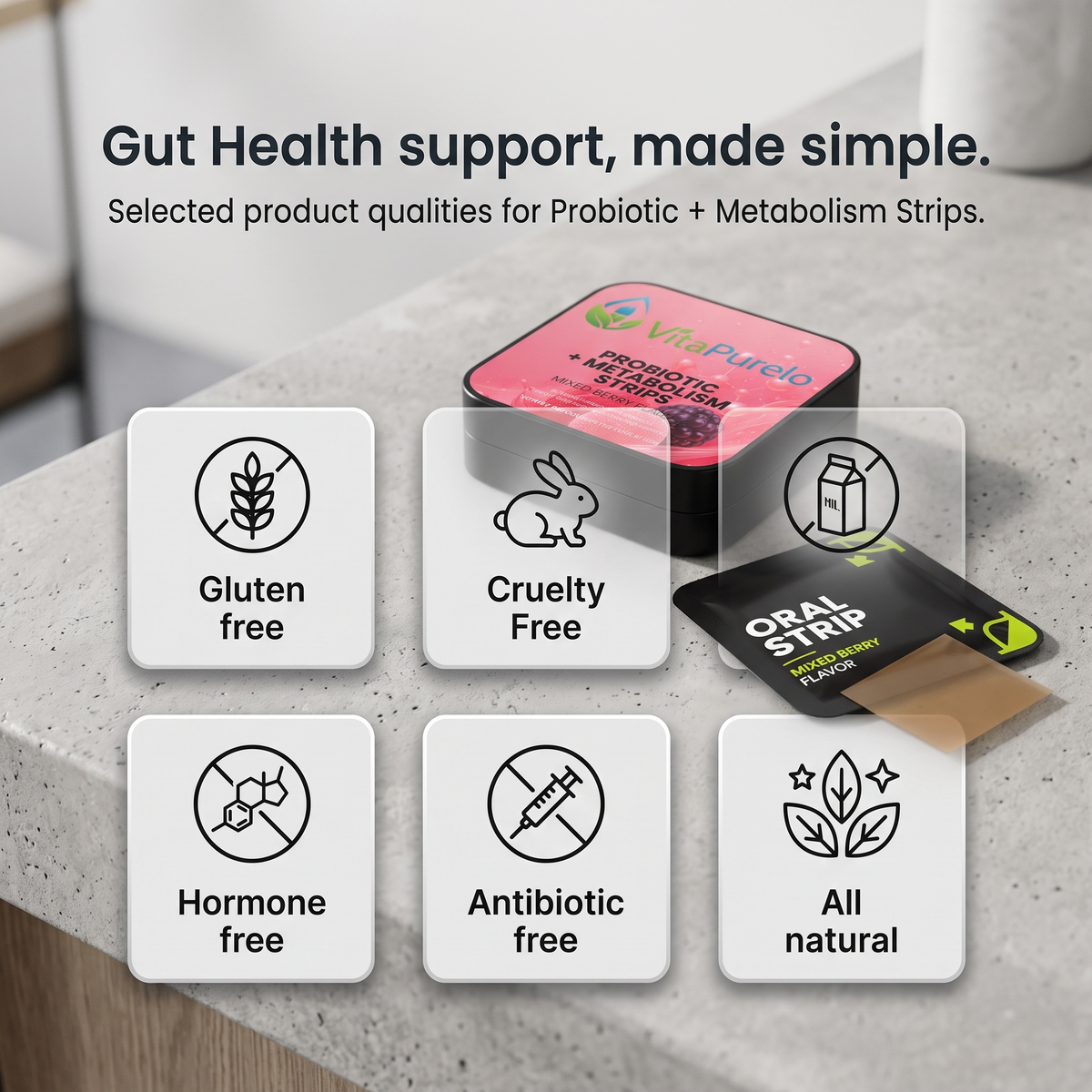 [UGC] Probiotic + Metabolism Strips — Icons / Badges