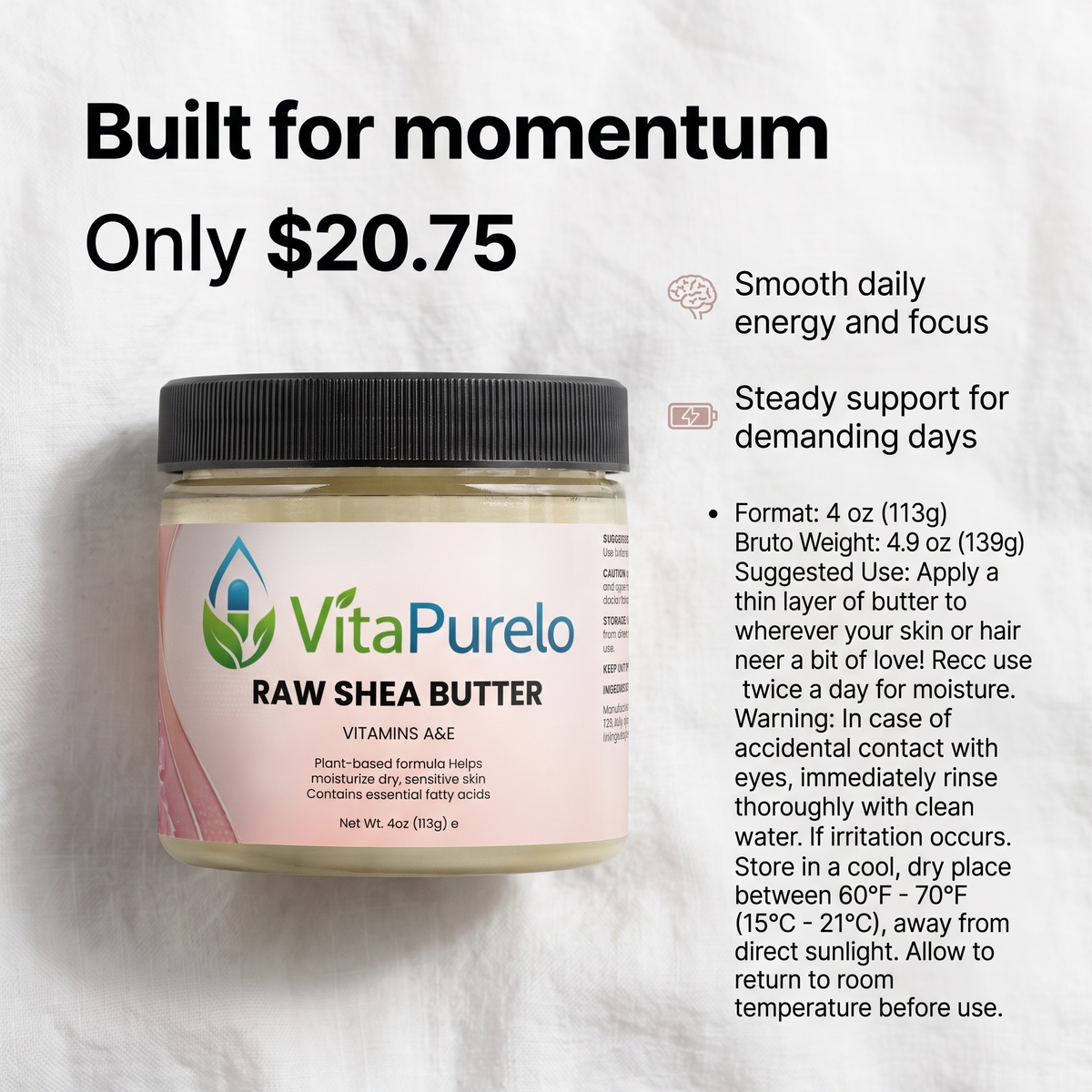[UGC] Raw Shea Butter — Value / Price