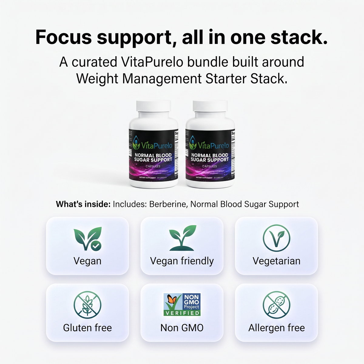 [UGC] Weight Management Starter Stack — Bundle Icons / Benefits